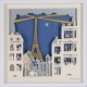 Tableau "Paris la nuit" 25x25 cm