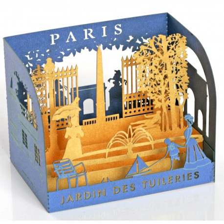 MINI-Vitrine  "Paris - Jardin des Tuileries" -73 mm