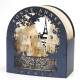 5 DIORAMAS "HUBLOT TOITS DE PARIS" BLEU