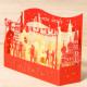 5 GRANDS DIORAMAS "SKYLINE DU MONDE" ROUGE