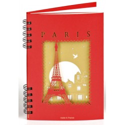 Carnet "Tour Eiffel" - Rouge